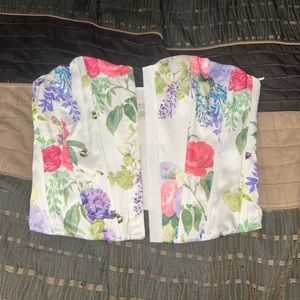 Authentic Bridgerton Merch Floral Corset